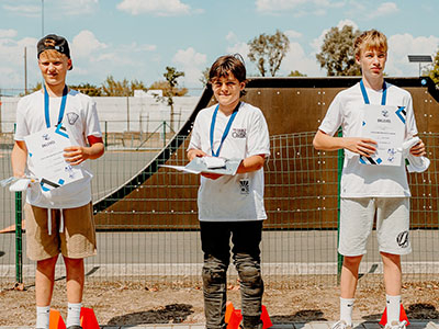 U15 fiú kategória helyezettjei