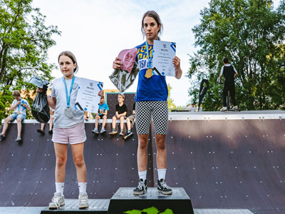 U15 lány kategória helyezettjei